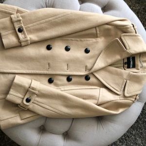 Express tan pea coat